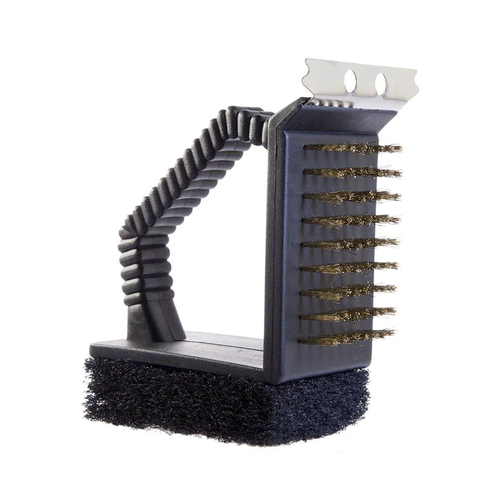  Escova Limpa Grill C/ Cabo Extra Longo Nautika